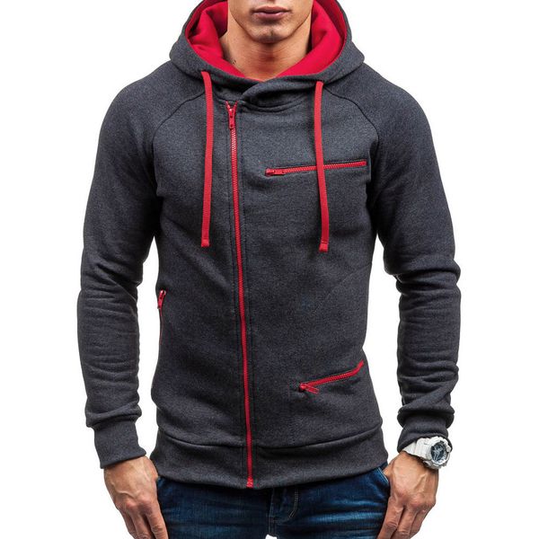 men's hoodie tracksuit sportswear coat casual autumn casual solid long sleeve zipper hooded sweatshirt outwear jumper new m3, Black
men's hoodie tracksuit sportswear coat casual autumn casual solid long sleeve zipper hooded sweatshirt outwear jumper new m3, Black