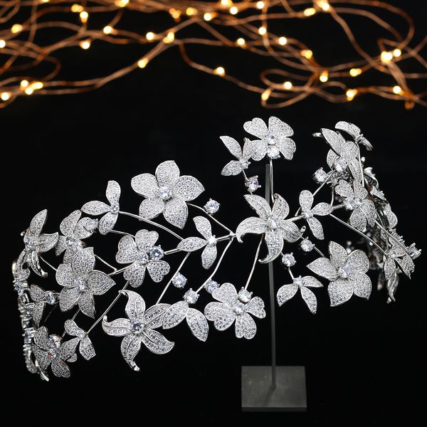 chic stretchy crowns tiaras for brides zircon bridal hair accessories wedding crowns tiara de boda diadema, Silver
chic stretchy crowns tiaras for brides zircon bridal hair accessories wedding crowns tiara de boda diadema, Silver