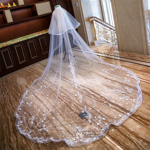 beauty white 4 meters long tulle stars applique bridal veils bridal headwear bridal wraps wedding accessories f714126, Black
beauty white 4 meters long tulle stars applique bridal veils bridal headwear bridal wraps wedding accessories f714126, Black
