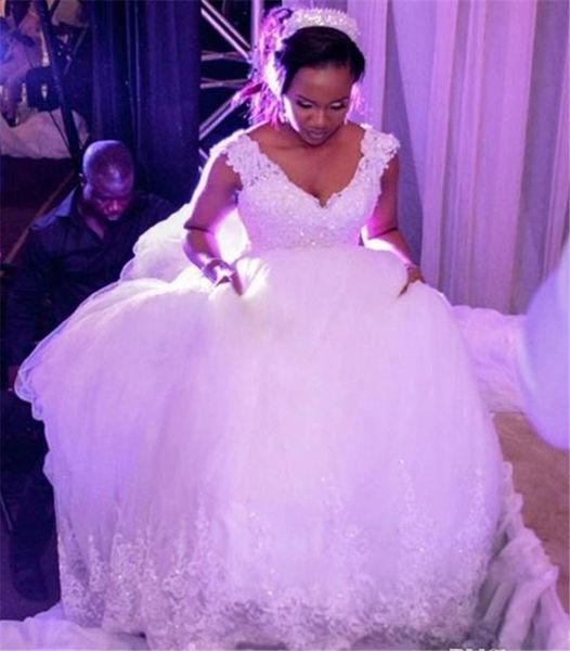 vintage beaded lace ball gown wedding dresses plus size chapel train sequin white tulle corset african bridal gowns
vintage beaded lace ball gown wedding dresses plus size chapel train sequin white tulle corset african bridal gowns