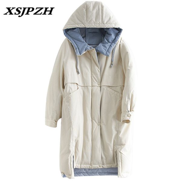 2018 winter new women's down jacket outer pocket long loose loose knee fashion 100% white duck down thick warm coat lb247, Black
2018 winter new women's down jacket outer pocket long loose loose knee fashion 100% white duck down thick warm coat lb247, Black