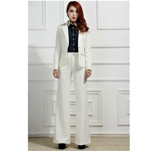 women pant suits 2 piece set white new bussiness jacket and pants office suits ladies formal eletwo-piece suit, White;black
women pant suits 2 piece set white new bussiness jacket and pants office suits ladies formal eletwo-piece suit, White;black