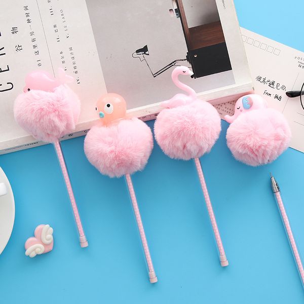 huaqi 1 pcs kawaii pink plush cartoon gel pen flamingo signature pen escolar papelaria school office supply promotional gift
huaqi 1 pcs kawaii pink plush cartoon gel pen flamingo signature pen escolar papelaria school office supply promotional gift
