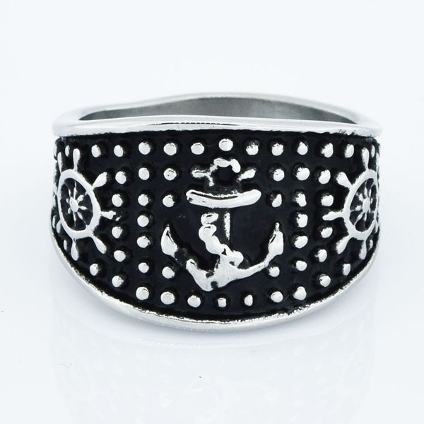 fanssteel stainless steel punk vintage mens or womens jewelry dot around rudder anchor ring seaman sailor ring fsr14w25, Silver
fanssteel stainless steel punk vintage mens or womens jewelry dot around rudder anchor ring seaman sailor ring fsr14w25, Silver