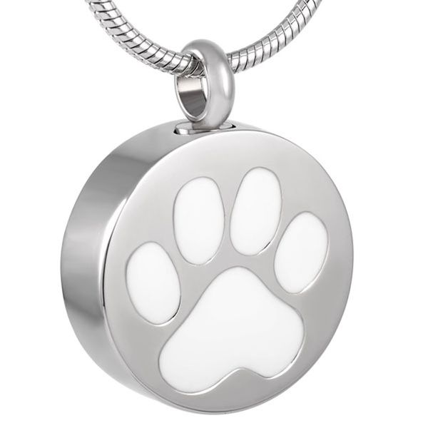 ijd8088 pet paw print round stainless steel cremation memorial necklace for ashes urn keepsake pendant jewelry, Silver
ijd8088 pet paw print round stainless steel cremation memorial necklace for ashes urn keepsake pendant jewelry, Silver