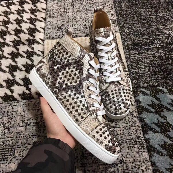 spikes men's flat high top red bottom casual shoes,women's fashion stud sneakers,outdoor footwear -- comfort leisure flat shoes size35-46
spikes men's flat high top red bottom casual shoes,women's fashion stud sneakers,outdoor footwear -- comfort leisure flat shoes size35-46
