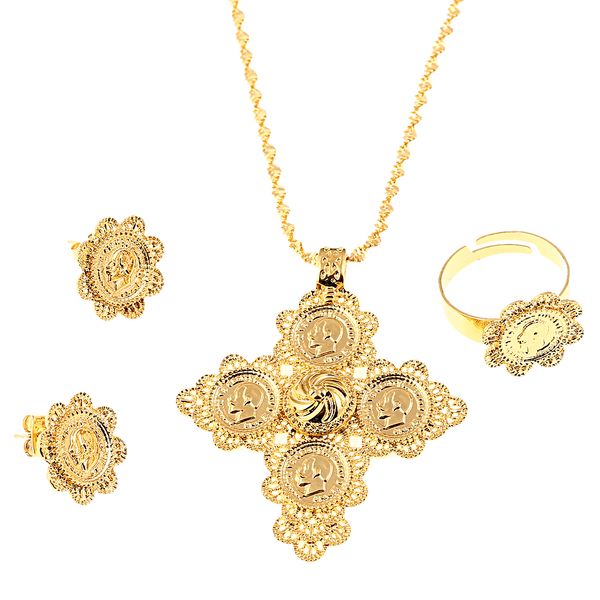 ethiopian cross jewelry set women men gold color jewelry africa coin cross eritrea habesha jewelry set, Black
ethiopian cross jewelry set women men gold color jewelry africa coin cross eritrea habesha jewelry set, Black