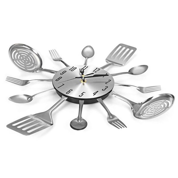cutlery design wall clock metal knife fork spoon kitchen clocks creative modern home decor unique style wall watch (silver
cutlery design wall clock metal knife fork spoon kitchen clocks creative modern home decor unique style wall watch (silver