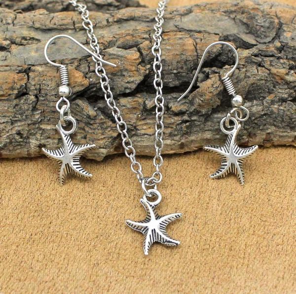 trendy popular jewelry sets sea star starfish necklace earrings for women girls party gift, Silver
trendy popular jewelry sets sea star starfish necklace earrings for women girls party gift, Silver