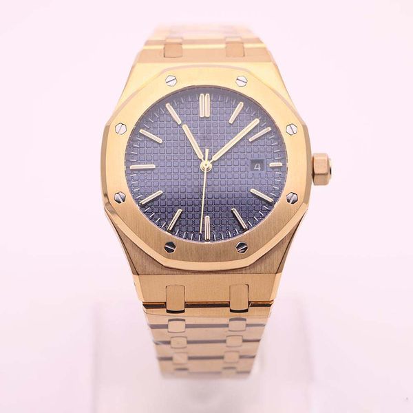 2018 High Quality Luxury Brand Royal Oak Series 15400OR Series 18K Gold Strap 42MM Blue Dial Transparent Back Cover Auto Mechanical Watches
2018 High Quality Luxury Brand Royal Oak Series 15400OR Series 18K Gold Strap 42MM Blue Dial Transparent Back Cover Auto Mechanical Watches