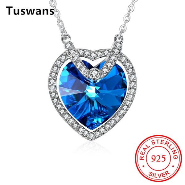 heart high-end 925 sterling silver necklace for women shinning zircon jewelry gifts for girls elegant blue crystal collares
heart high-end 925 sterling silver necklace for women shinning zircon jewelry gifts for girls elegant blue crystal collares