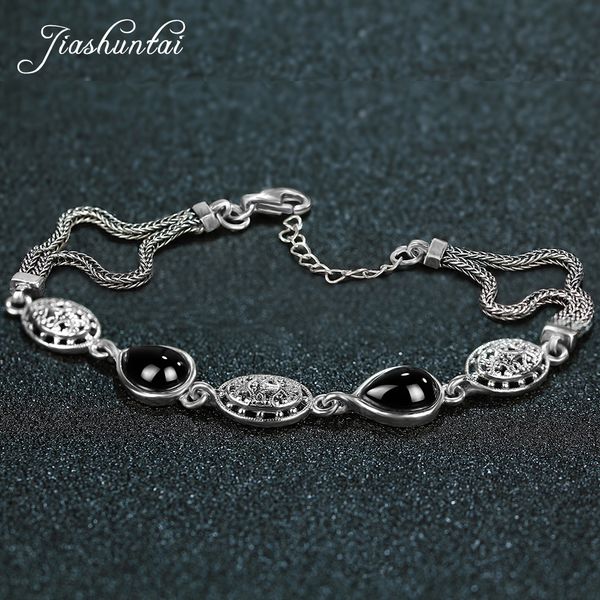 jiashuntai retro 925 sterling silver chalcedony agate emerald gemstone bracelets for women thai silver fine jewelry gift, Golden;silver
jiashuntai retro 925 sterling silver chalcedony agate emerald gemstone bracelets for women thai silver fine jewelry gift, Golden;silver
