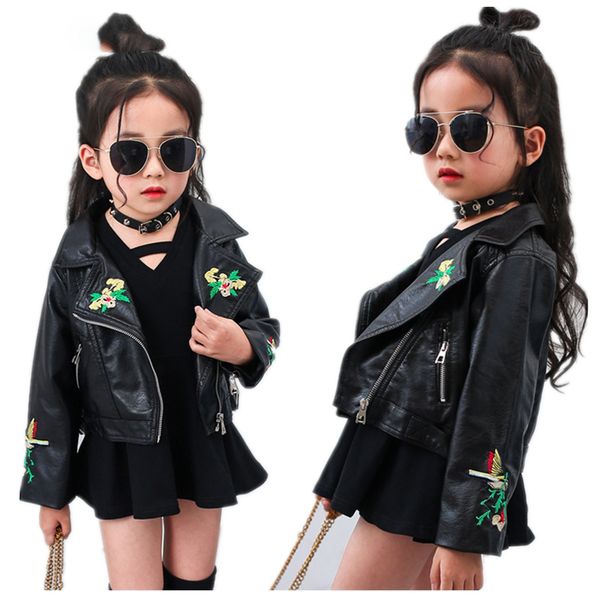 autumn kids windproof waterproof jacket pu leather girls embroidered motorcycle coats children outwear children brand, Blue;gray
autumn kids windproof waterproof jacket pu leather girls embroidered motorcycle coats children outwear children brand, Blue;gray