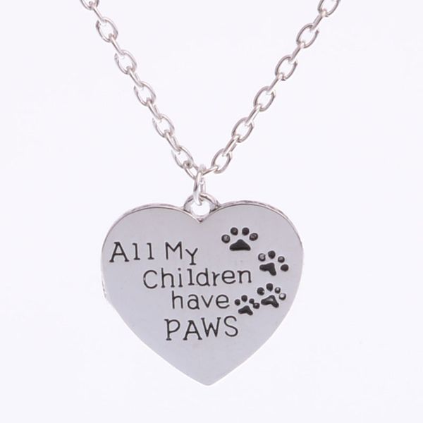 wholesale new dog paw pendant necklace silver plated heart pendant necklace chain fashion jewelry mother day gift
wholesale new dog paw pendant necklace silver plated heart pendant necklace chain fashion jewelry mother day gift