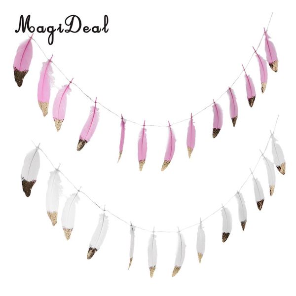 wholesale-2/set boho gold dipped pink /white feather bunting tassel garland hanging decor
wholesale-2/set boho gold dipped pink /white feather bunting tassel garland hanging decor