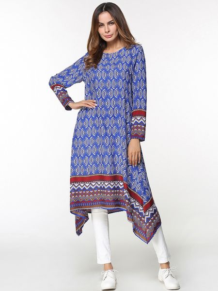 spring new middle east muslim dress women's fashion chiffon dress o-neck elegant irregular loose print dress l xl 2xl, Black;gray
spring new middle east muslim dress women's fashion chiffon dress o-neck elegant irregular loose print dress l xl 2xl, Black;gray