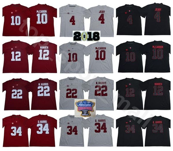 alabama crimson tide college football 4 jerry jeudy jersey 2018 championship 12 joe namath 10 aj mccarron 22 najee harris 34 damien harris, Black
alabama crimson tide college football 4 jerry jeudy jersey 2018 championship 12 joe namath 10 aj mccarron 22 najee harris 34 damien harris, Black