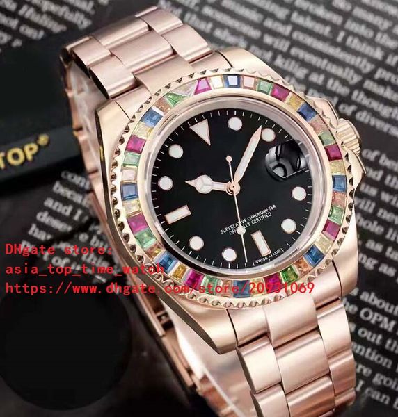 latest version 116695 asia 2813 movement black dial 40mm crystal diamond bezel rose gold mechanical automatic men's watch, Slivery;brown
latest version 116695 asia 2813 movement black dial 40mm crystal diamond bezel rose gold mechanical automatic men's watch, Slivery;brown