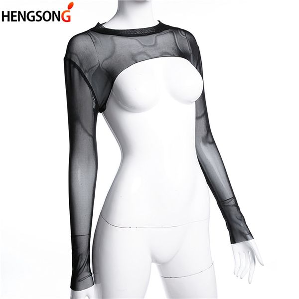 summer ladies see through short t-shirt mesh o neck long sleeve sheer black transparent t-shirt, White
summer ladies see through short t-shirt mesh o neck long sleeve sheer black transparent t-shirt, White