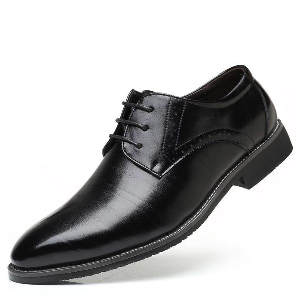new concise men black leisure leather shoes fashion pointed toe lace up trending formal dress shoes man plus size 47 48 brown
new concise men black leisure leather shoes fashion pointed toe lace up trending formal dress shoes man plus size 47 48 brown