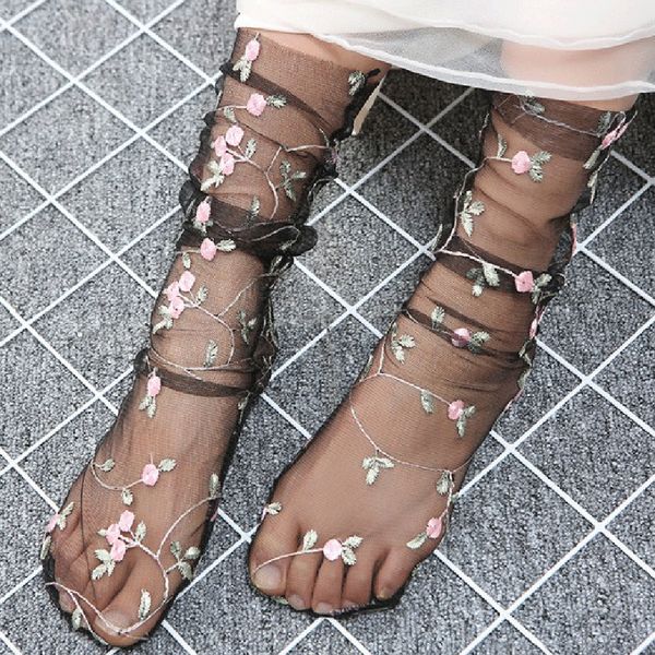 new summer women's lovely embroidery flowers socks.lolita ladies girl's transparent lace mesh floral socks hosiery gauze sox, Black;white
new summer women's lovely embroidery flowers socks.lolita ladies girl's transparent lace mesh floral socks hosiery gauze sox, Black;white