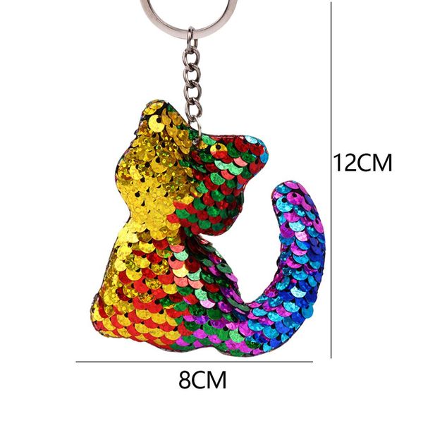 reflective glossy face kitten keychain pendant keychain charms car bag accessories key chain wild key accessories, Silver
reflective glossy face kitten keychain pendant keychain charms car bag accessories key chain wild key accessories, Silver
