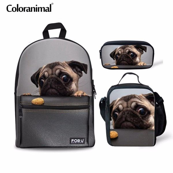 coloranimal 3pcs set teenager girl boy school bag children backpack cute pug dog print primary student large capacity back pack
coloranimal 3pcs set teenager girl boy school bag children backpack cute pug dog print primary student large capacity back pack
