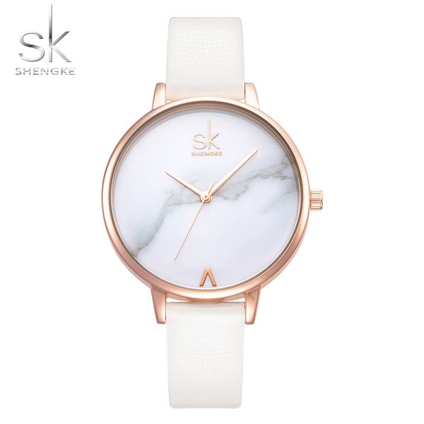 shengke fashion watch women simple quartz wristwatch white marble dial thin wrist ladies clock relogio feminino montre femme 31 y18102310, Slivery;brown
shengke fashion watch women simple quartz wristwatch white marble dial thin wrist ladies clock relogio feminino montre femme 31 y18102310, Slivery;brown
