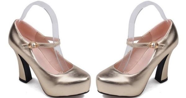 send 2017 new style round head coarse heel women high-heeled shoes, Black
send 2017 new style round head coarse heel women high-heeled shoes, Black