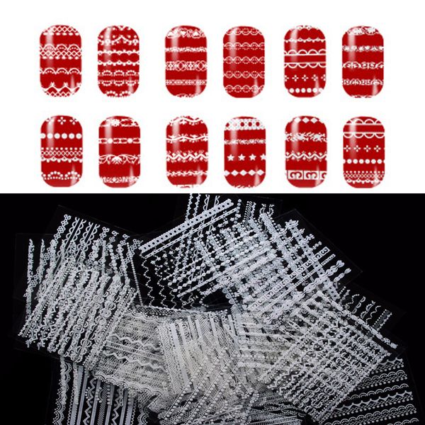 30 sheets lace pattern 3d nail sticker wraps adesivo de unha art decoration decal nail vinyls maquiagem profissional wholesale, Black
30 sheets lace pattern 3d nail sticker wraps adesivo de unha art decoration decal nail vinyls maquiagem profissional wholesale, Black