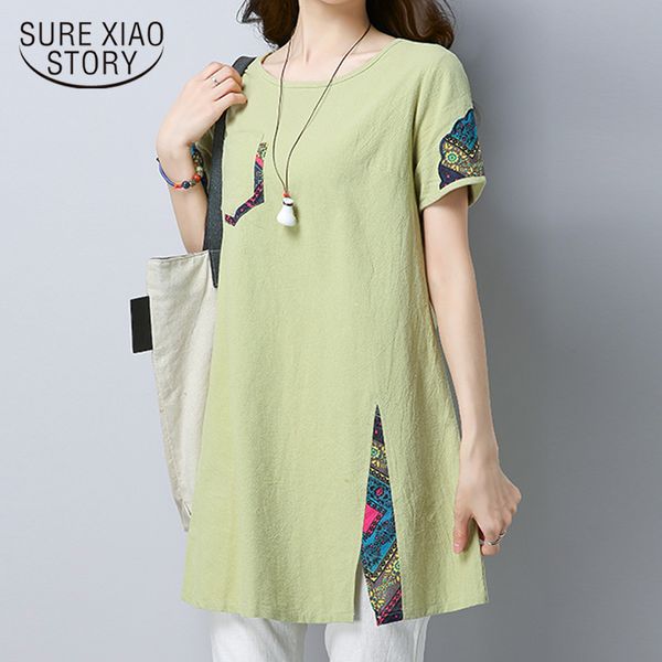 new 2018 summer fashion cotton line women shirt blouse short sleeve loose plus size blue female clothing blusas d804 30, White
new 2018 summer fashion cotton line women shirt blouse short sleeve loose plus size blue female clothing blusas d804 30, White