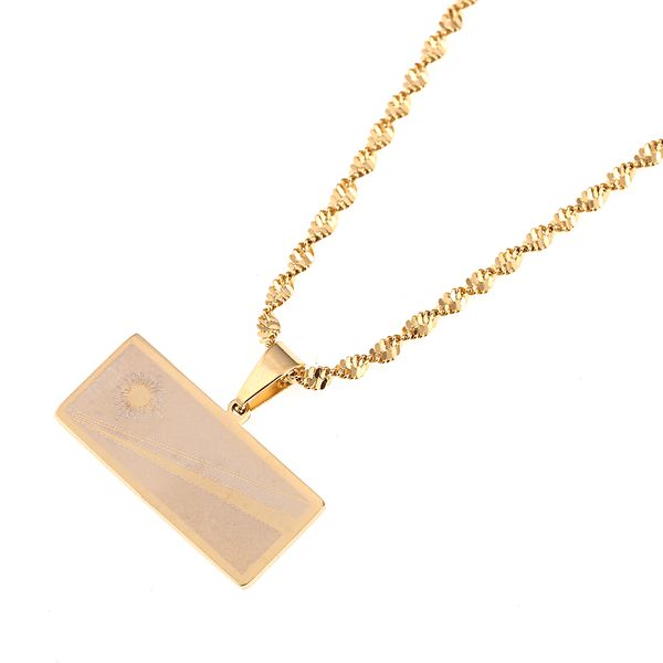 the republic of marshall island flag necklaces for women/girl gold color & stainless steel jewelry gifts, Silver
the republic of marshall island flag necklaces for women/girl gold color & stainless steel jewelry gifts, Silver