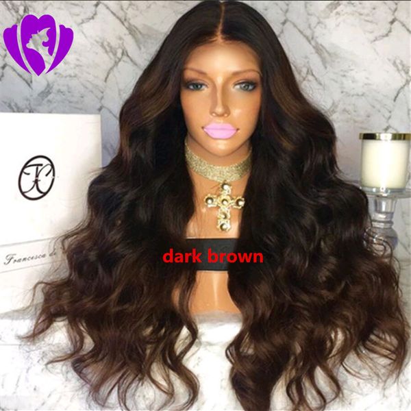 natural hairline glueless long body wave 1b black/brown /blonde synthetic lace front wig africa american wig with middle part
natural hairline glueless long body wave 1b black/brown /blonde synthetic lace front wig africa american wig with middle part