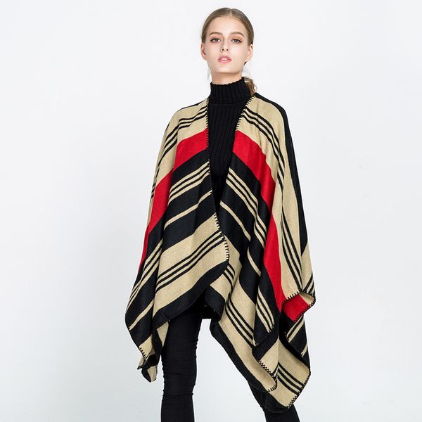 women winter european and american wind color stripes scarf fashion women shawl scarf thickening warm shawl mt2627, Blue;gray
women winter european and american wind color stripes scarf fashion women shawl scarf thickening warm shawl mt2627, Blue;gray
