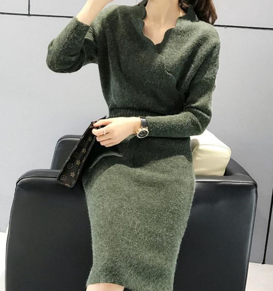 autumn and winter sweater korean women thickening medium length kick pleat cultivate one's moral character sweaters, White;black
autumn and winter sweater korean women thickening medium length kick pleat cultivate one's moral character sweaters, White;black