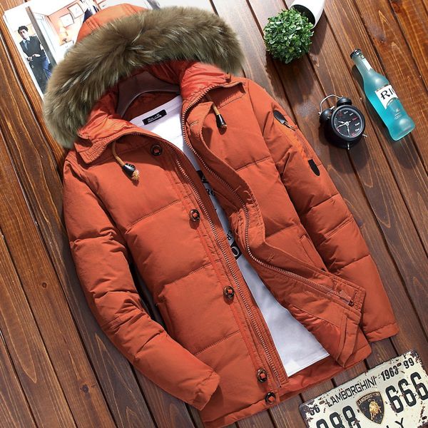 2018 new winter down jacket fur hood men's clothing casual jackets thickening parkas male big coat 3xl, Black
2018 new winter down jacket fur hood men's clothing casual jackets thickening parkas male big coat 3xl, Black
