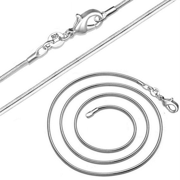 snake smooth chain necklace with lobster clasps link for diy charms pendant wedding party fine jewelry, Silver
snake smooth chain necklace with lobster clasps link for diy charms pendant wedding party fine jewelry, Silver