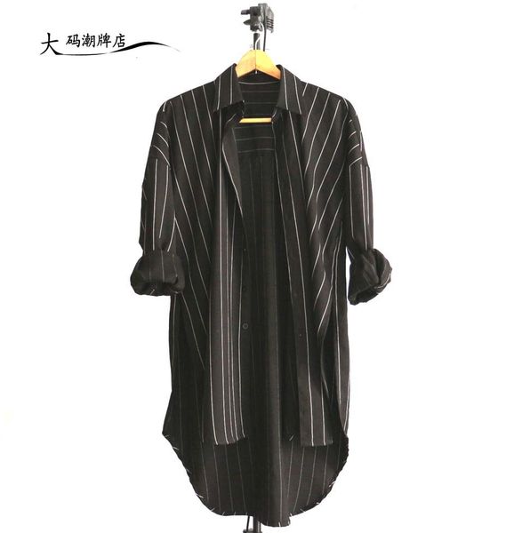 s-6xl 2018 new men's clothing hair stylist gd fashion medium long loose linen shirt coat coat cloak plus size costumes, White;black
s-6xl 2018 new men's clothing hair stylist gd fashion medium long loose linen shirt coat coat cloak plus size costumes, White;black