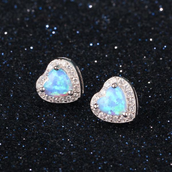 victorian earring love heart micro pave 925 sterling silver stud earring heart fashion blue opal earrings girls gift earrings, Golden;silver
victorian earring love heart micro pave 925 sterling silver stud earring heart fashion blue opal earrings girls gift earrings, Golden;silver