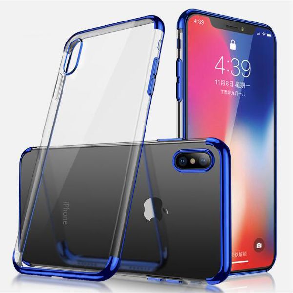 Metal Electroplating Soft TPU Clear Back Gel Phone Case for iPhone 6 6S 7 8 Plus X XR XS Max Transparent Back Cover
Metal Electroplating Soft TPU Clear Back Gel Phone Case for iPhone 6 6S 7 8 Plus X XR XS Max Transparent Back Cover