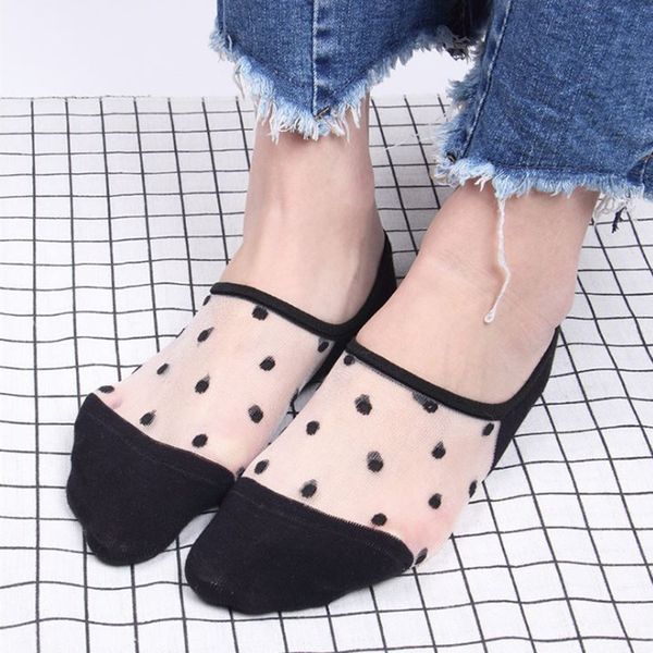 women sheer lace casual no show socks non slip boat low cut liner dot print soft, Black;white
women sheer lace casual no show socks non slip boat low cut liner dot print soft, Black;white