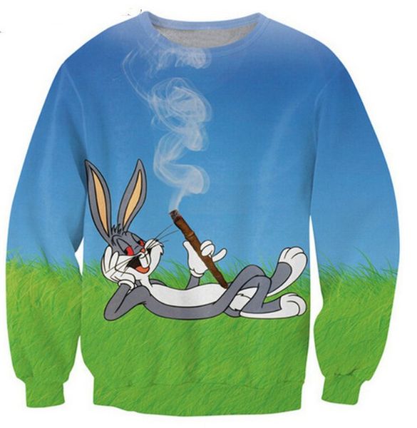 новые моды для женщин / мужчин bugs bunny looney tunes harauku стиль смешные 3d печатные толстовки crewneck толстовки k154, Black
новые моды для женщин / мужчин bugs bunny looney tunes harauku стиль смешные 3d печатные толстовки crewneck толстовки k154, Black