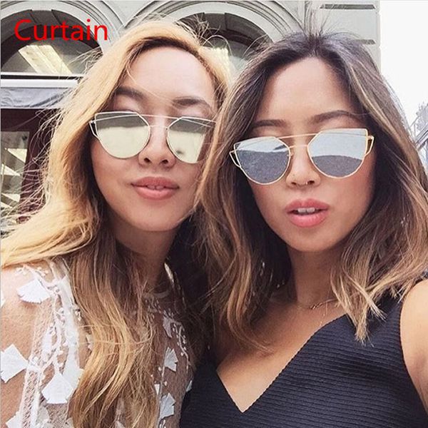 curtain cat eye women sunglasses 2016 new brand design mirror flat rose gold vintage cateye fashion sun glasses lady eyewear, White;black
curtain cat eye women sunglasses 2016 new brand design mirror flat rose gold vintage cateye fashion sun glasses lady eyewear, White;black