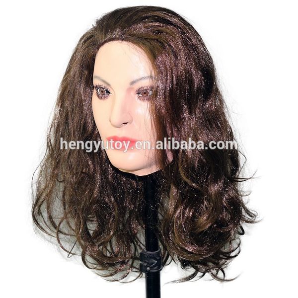 2018 fashion latex women girl party cosplay beauty face for party mask long hair carnival mask halloween
2018 fashion latex women girl party cosplay beauty face for party mask long hair carnival mask halloween