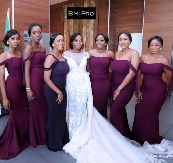 grape burgundy mermaid bridesmaid dresses long off shoulder wedding party gowns maid of honor bridesmaids gowns custom made cheap, White;pink
grape burgundy mermaid bridesmaid dresses long off shoulder wedding party gowns maid of honor bridesmaids gowns custom made cheap, White;pink