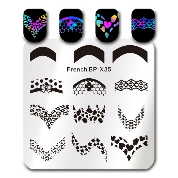 born pretty geometry square stamping plate french letters lines fishnet image plate manicure nail art stamp polish template tool, White
born pretty geometry square stamping plate french letters lines fishnet image plate manicure nail art stamp polish template tool, White