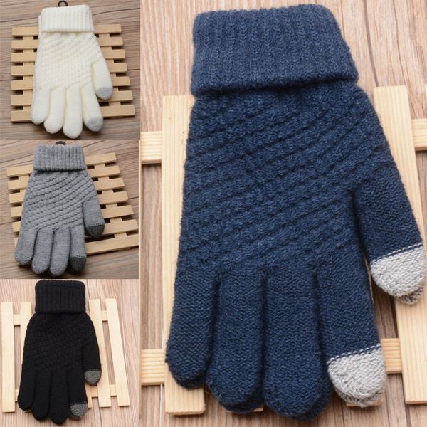 fashion 1 pair touch screen gloves stretch knit mittens for mobile 4 colors size, Blue;gray
fashion 1 pair touch screen gloves stretch knit mittens for mobile 4 colors size, Blue;gray