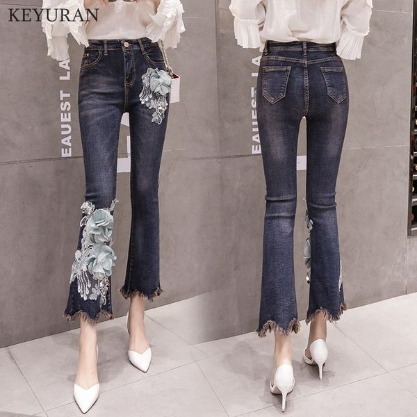 plus size jeans woman flare pants 3d floral embroidery jeans for women 2018 mid waist casual vintage denim pants femme l2344, Blue
plus size jeans woman flare pants 3d floral embroidery jeans for women 2018 mid waist casual vintage denim pants femme l2344, Blue