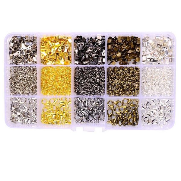 jewelry findings set diy jewelry beading making kit with lobster clasps jump rings crimp ends 5 colors g186l
jewelry findings set diy jewelry beading making kit with lobster clasps jump rings crimp ends 5 colors g186l