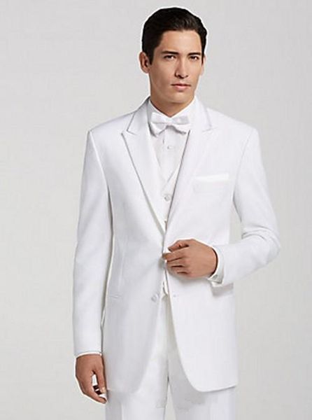 two button white groom tuxedos peak lapel groomsmen man suits mens wedding suits (jacket+pants+vest+tie) 522, Black;gray
two button white groom tuxedos peak lapel groomsmen man suits mens wedding suits (jacket+pants+vest+tie) 522, Black;gray